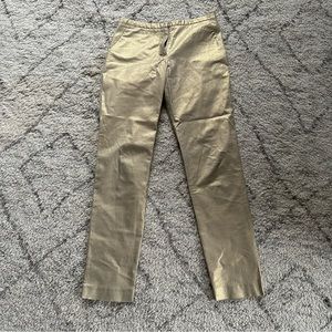 Vintage 90s Y2K Trina Turk Gold Cropped Pants